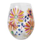 SUMMER DAISIES STEMLESS GLASS