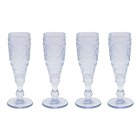 BLUE FLUTES GLASS S4