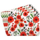 POPPY PLACEMATS SET 4