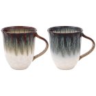 REACTIVE GLAZE MUGS SET OF 2