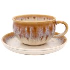 REACTIVE GLAZE CUP & SAUCER