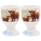 HIGHLAND COW EGG CUPS