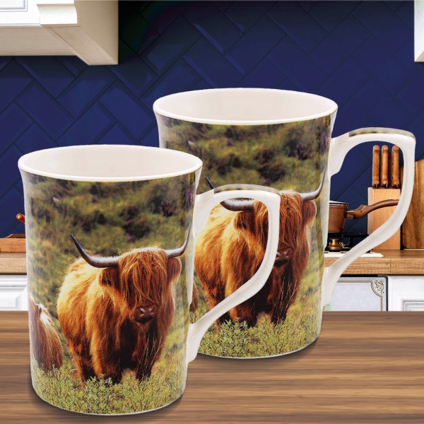 The Leonardo Collection Highland Cow and Calf Design - Melamine Spoon Rest