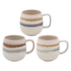 REACTIVE GLAZE MUG 3 ASST