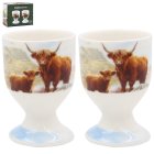 HIGHLAND COW EGG CUPS