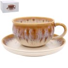 REACTIVE GLAZE CUP & SAUCER