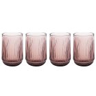 PINK TUMBLER GLASS SET 4