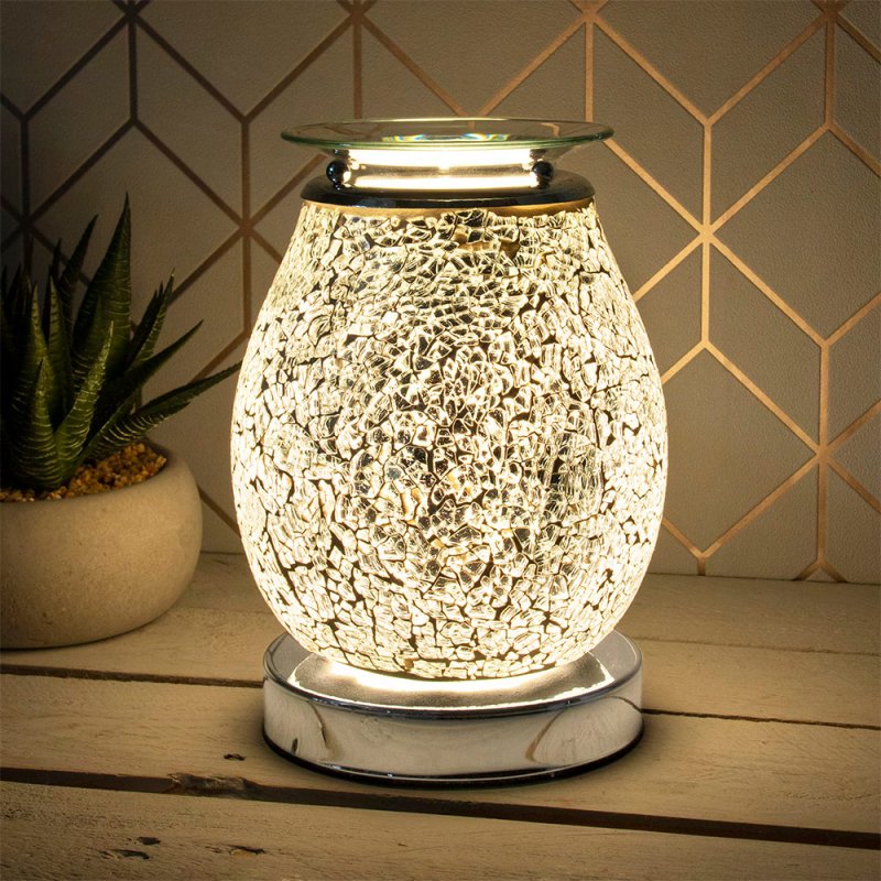 DESIRE AROMA LAMP SILV MOSAIC : Lesser & Pavey