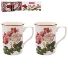 REDOUTE ROSE MUGS SET 2