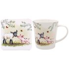 LAMB & PIGLET MUG & COASTER