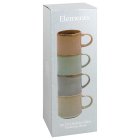 REACTIVE GLAZE STACK MUGS SET4