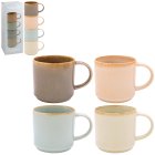 REACTIVE GLAZE STACK MUGS SET4