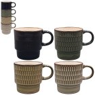 REACTIVE GLAZE STACKING MUG S4