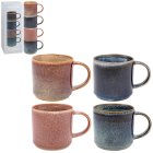 REACTIVE GLAZE STACK MUGS SET4