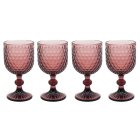 PINK WINE GLASS SET 4