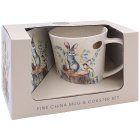 HARE & BIRD MUG & COASTER