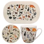 KITTY CATS MUG COASTER TRAY