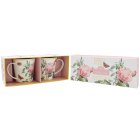 RODOUTE ROSE MUGS SET 2