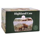 HIGHLAND COW BUTTER DISH