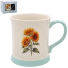 SUNFLOWER MUG EMBOSSED